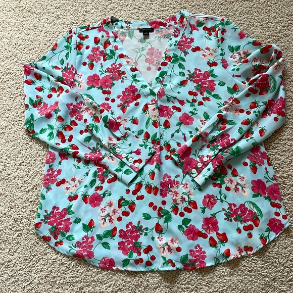 Ann Taylor Light Weight and Breezy Long Sleeve Summer Blouse - Picture 5 of 11